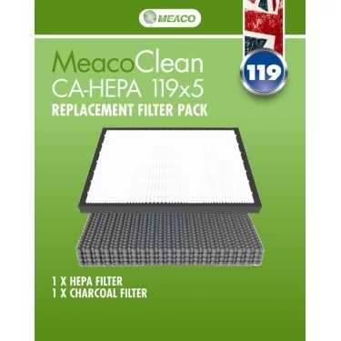 Filtr do oczyszczacza Meaco Clean CA-HEPA 119x5