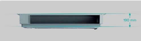 Klimatyzator kanałowy Hisense AUD71UX4RFCL4﻿﻿ płaska konstrukcja