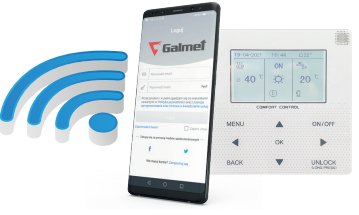 Sterowanie poprzez aplikacje Galmet pompa ciepła Prima 6GT SG-000044