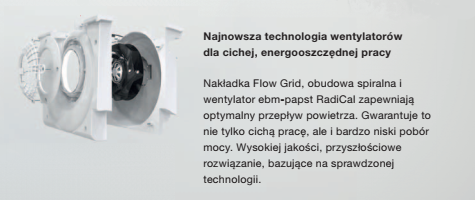 Flow Grid Zehnder ComfoAir Q600 PL R VV ST﻿