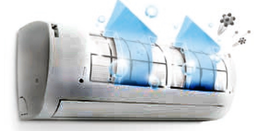 Automatyczne oczyszczanie w klimatyzatorze ściennym LG AC18SQ.NSK Artcool Silver